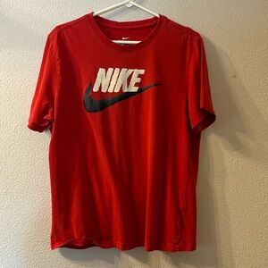 Nike swoosh graphic tee size large